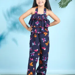 Cutiekins Girls Printed Basic Jumpsuit with Ruffles-image-99