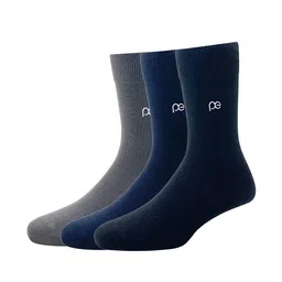 Peter England Men Pack Of 3 Solid Calf-Length Socks-56
