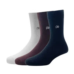 Peter England Men Pack Of 3 Solid Calf-Length Socks-14