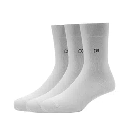 Peter England Men White Pack of 3 Calf Length Socks-55