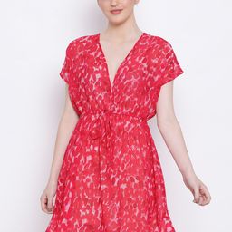Oxolloxo Pink Graphic Print Nightdress-image-32