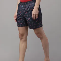 Van Heusen Men CPB-55 Allover Print Side Pocket Side Slits Boxer Shorts 8905482033893-image-63