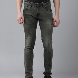 SPYKAR Men Slim Fit Low-Rise Heavy Fade Stretchable Jeans-image-88
