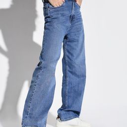 SHOWOFF Women Comfort Wide Leg Light Fade Acid Wash Jeans-image-44