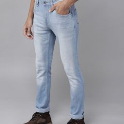 Roadster Men Blue Skinny Fit Light Fade Stretchable Jeans-image-37