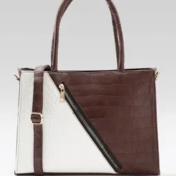 FABBHUE Colourblocked Shopper Tote Bag-image-80