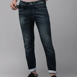 BEAT LONDON by PEPE JEANS Men Blue Skinny Fit Heavy Fade Stretchable Jeans-image-45