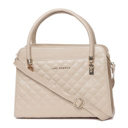Lino Perros Beige Quilted Handheld Bag-27