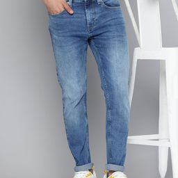 Flying Machine Men Slash Slim Tapered Fit Light Fade Stretchable Jeans-image-64