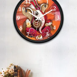 RANDOM Multicoloured Round Printed 30 cm Analogue Wall Clock-10