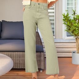 DressBerry Women Statement Stitches Straight Fit Cropped Jeans-image-46