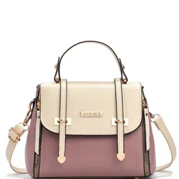 Luvoksi Colourblocked PU Structured Satchel-picture-44