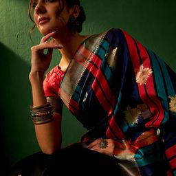 Sangria Woven-Designed Banarasi Designer Saree-image-7