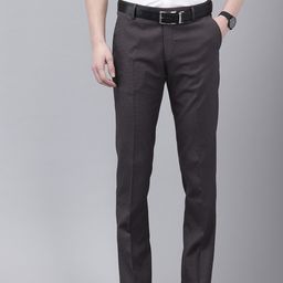 Arrow Men Hudson Tailored Fit Textured Formal Trousers-image-79