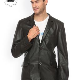 Teakwood Leathers Black Leather Jacket-image-1