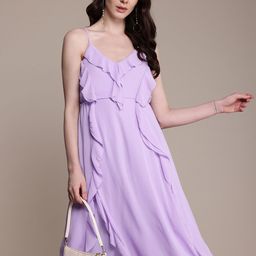 bebe Ruffled A-Line Midi Dress-image-16