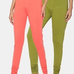 TSG Bliss Women Pack Of 2 Solid Churidar-Length Leggings-picture-14