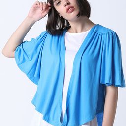 Huetrap Women Blue Solid Open Front Shrug-image-27