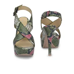 CARLO ROMANO Printed Platform Heels image 4
