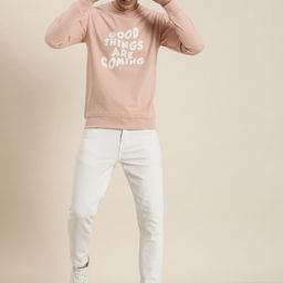 HERE&NOW Typography Printed Round Neck Sweatshirt-image-14