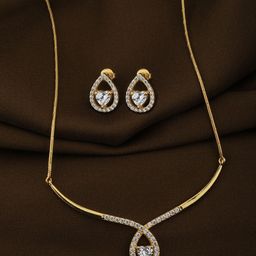 Carlton London 18kt Gold-Plated CZ Jewellery Set-44
