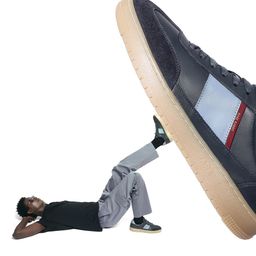 RARE RABBIT Men Sirius Colourblocked Leather Sneakers-image-34