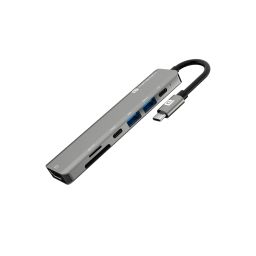 Portronics Mport 52 Multiport USB hub. Grey-image-23