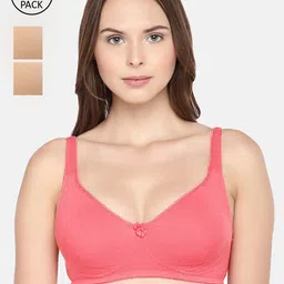 Inner Sense Pack Of 3 Solid Non-Wired Organic Cotton Antimicrobial Everyday Sustainable Bras ISB057-picture-17