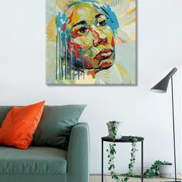 999Store Multicolored Printed Abstract Canvas Wall Art-26