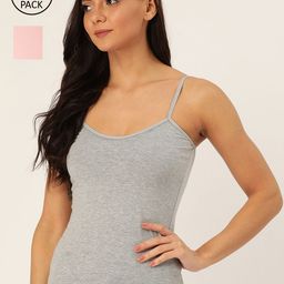 Lady Lyka Women Pack of 2 Solid Camisoles-image-59