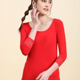 Outflits Scoop Neck Lace Fitted Top-image-74