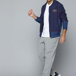 HRX by Hrithik Roshan Men Navy Blue Solid Sporty Jacket-21
