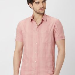 Mufti Checked Opaque Pure Cotton Casual Shirt-picture-5