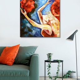 999Store Multicolored Printed Portrait Lady Canvas Wall Art-62