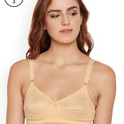 Bodycare Pack of 3 Beige Self Design Non-Wired Non Padded Everyday Bra E5583SSS-picture-26