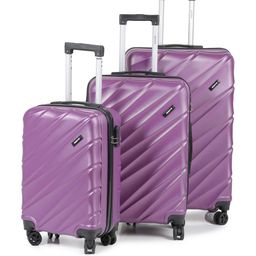 Roadster Set of 3 JOHN FTY Small-Medium-Large Trolley Suitcases-13