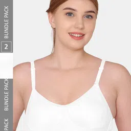 KOMLI Non-Padded Cotton Rich Full Coverage Bra-picture-14