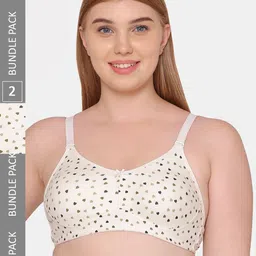 Tweens Printed Non-Padded Cotton Minimizer Bra-image-99