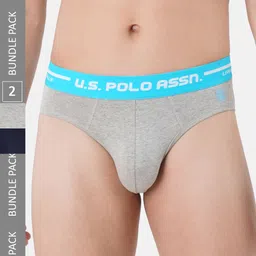 U.S. Polo Assn. Men Pack Of 2 Assorted Basic Briefs-image-82