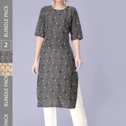 7Threads Pack of 2 Printed Kurtas with Trousers-picture-23