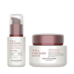 The Face Shop Pomegranate & Collagen Volume Lifting Serum 30ml & Volume Lifting Cream 50ml-24