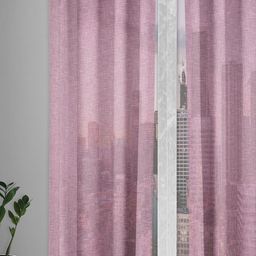 Soumya Pink Self Design Sheer Long Door Curtain-14
