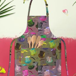 ArtzFolio Green & Pink Printed Pure Cotton Apron-33