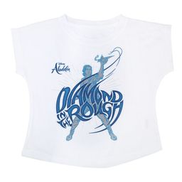 Disney by Wear Your Mind Girls White & Blue Printed Round Neck T-shirt-image-81