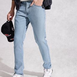 WROGN Men Slim Fit Light Fade Stretchable Jeans-picture-19