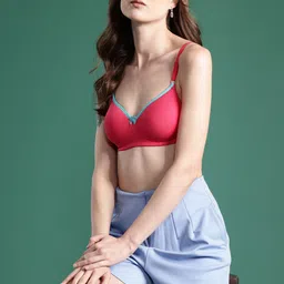 DressBerry Solid Full Coverage Lightly Padded T-Shirt Bra-picture-56
