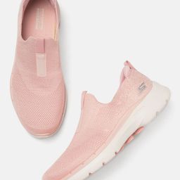 Skechers Women Pink Go Walk 6 - Glimmering Walking Shoes-96