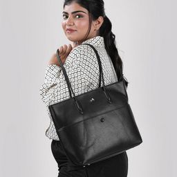 Metro Structured Shoulder Bag with Applique-image-62