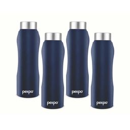 Pexpo Navy Blue 4 Pcs Stainless Steel Water Bottle 1L-image-37