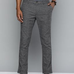 Indian Terrain Men Checked Brooklyn Comfort Fit Trousers-picture-16